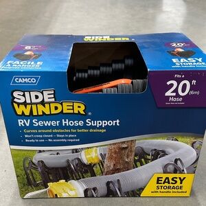 Camco Sidewinder RV Sewer Hose Support - Black and Orange